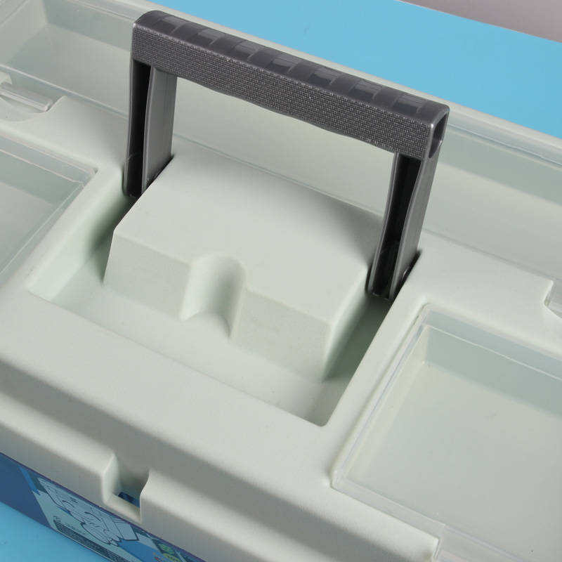 健桦美术专业工具箱16寸加厚抗摔多功能水粉颜料箱水彩画笔收纳箱