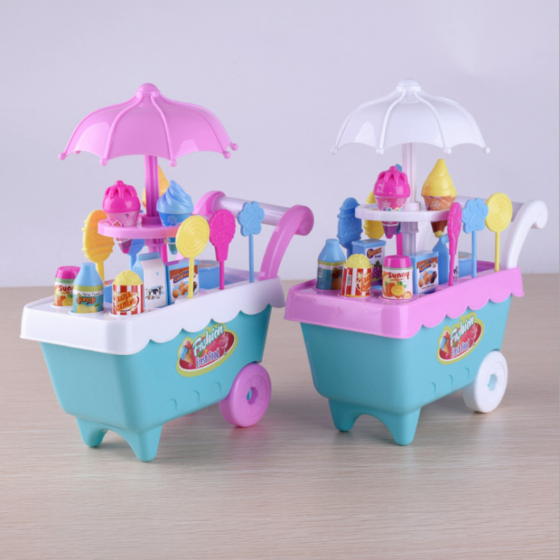 热销冰淇淋车玩具女宝宝3-6小女孩手推车儿童玩具生日礼物女童冰