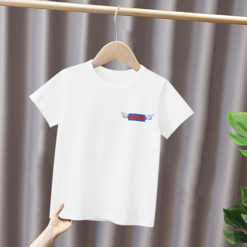 品牌外贸韩版夏季新品 儿童服装男纯棉卡通圆领短袖T恤宝宝衣服潮