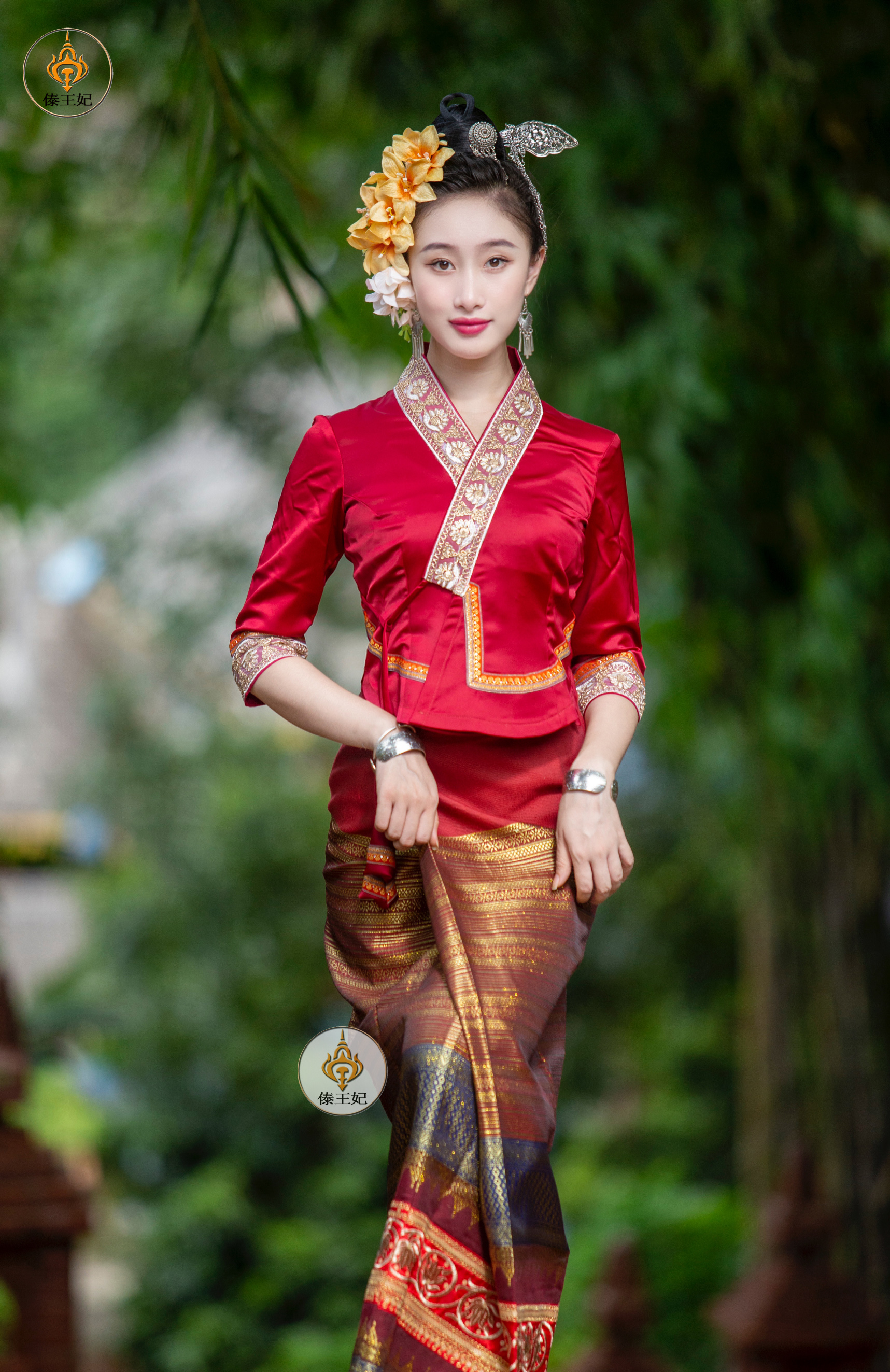 傣王妃服饰傣族传统复古日常休闲工作迎宾拍照服装女套装四季可穿
