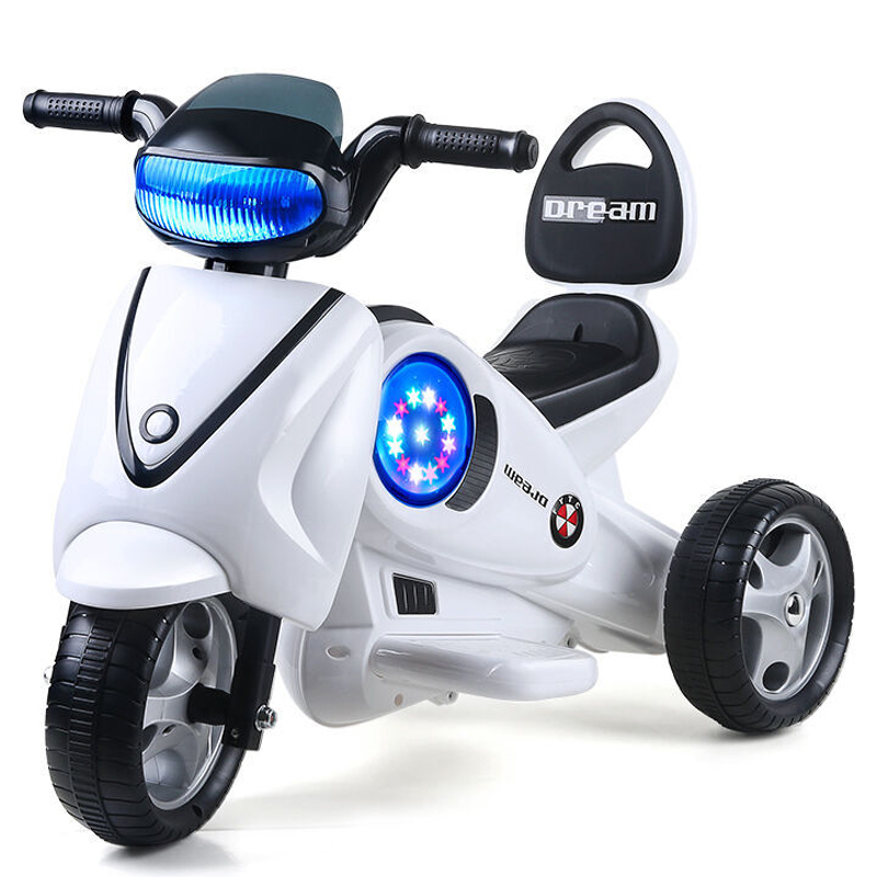 高档儿童电动摩托车宝宝三轮车充电玩具车可坐人小男女孩3-6岁童