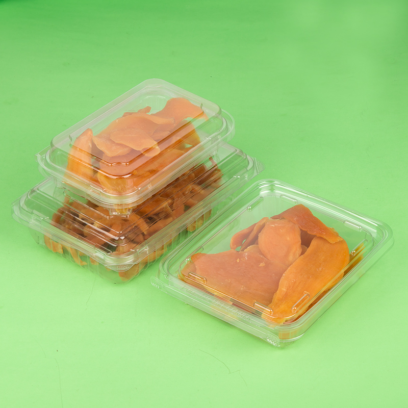 一次性干果盒子塑料透明薯干盒密封地瓜干山楂片盒水果食品包装盒