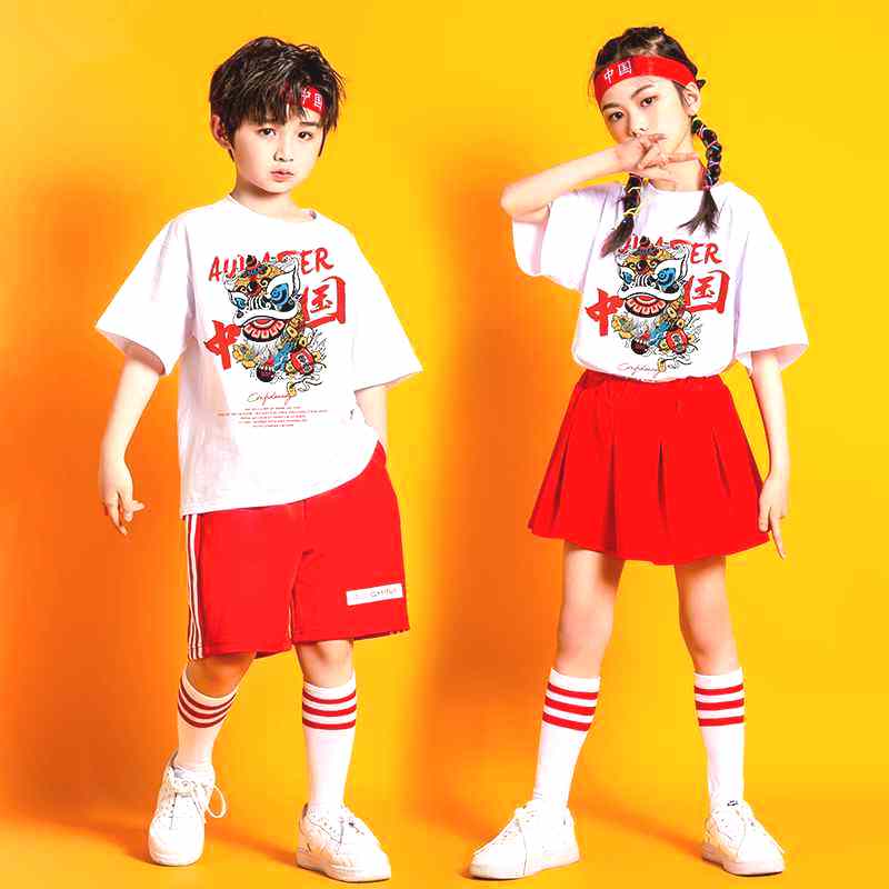 六一儿童演出服班服棉套装小学生幼儿园表演服中国风啦啦队运动会