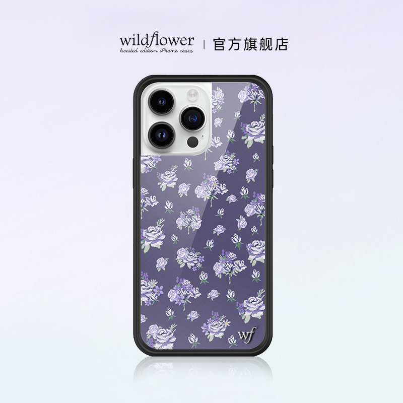 Wildflower糖李子花手机壳Sugar Plum Floral适用苹果iPhone15/14/13/Pro/Max/Plus硬壳全包防摔时尚wf刘诗诗
