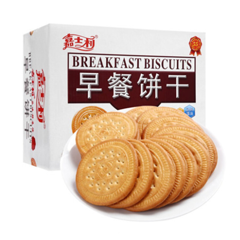 【雨聪】嘉士利早餐饼800g箱装礼盒装年货营养甜薄脆饼干零食小吃