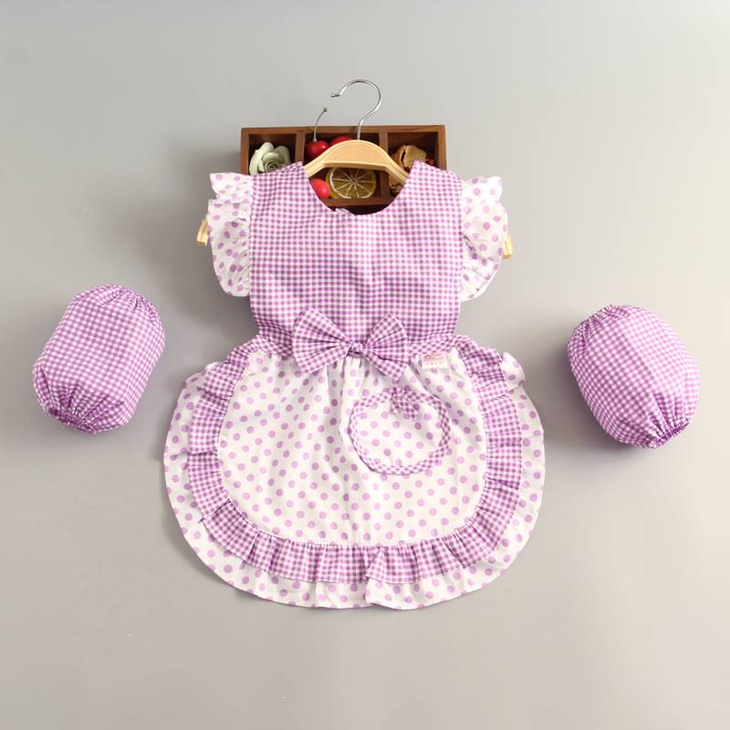 急速发货0-3岁女宝宝罩衣新款围兜公主围裙反穿衣防脏婴儿兜兜吃