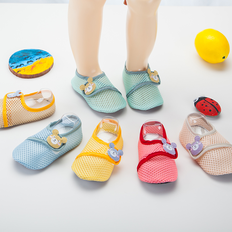 宝宝地板袜鞋婴儿鞋袜学步防滑软底袜套室内地板鞋夏薄款透气1-4