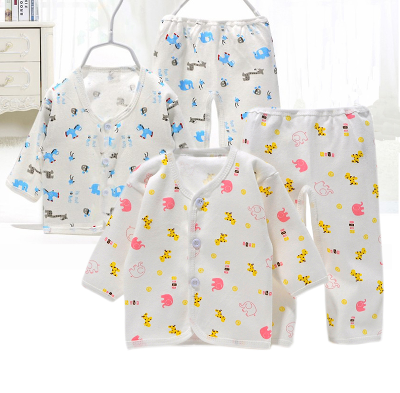 新生儿衣服宝宝纯棉内衣裤子套装初生儿系带和尚服婴儿睡衣打底衫