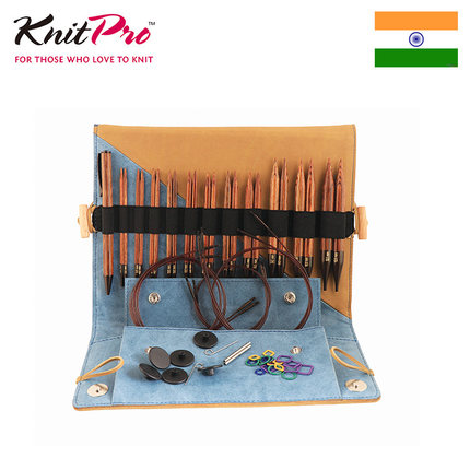 Knitpro Ginger 进口桦木可拆环针套装长短针头织毛衣工具