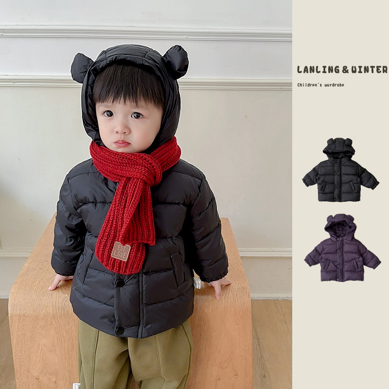 韩版婴儿冬季羽绒男女童白鸭绒轻薄保暖洋气休闲儿童防寒棉服外套