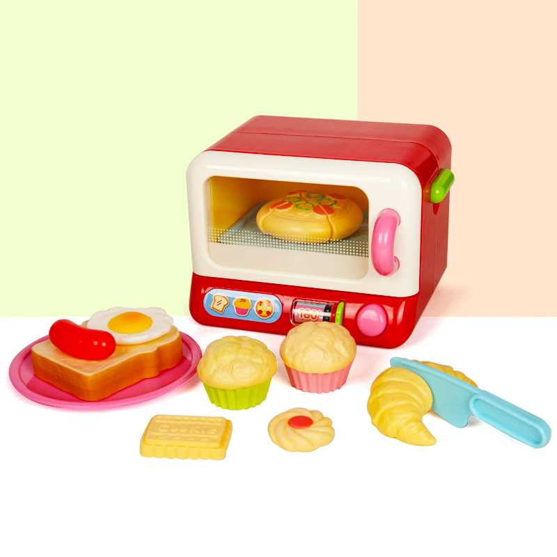 新款Toyroyal皇室儿童烤箱微波炉仿真厨具做饭烤面包男女孩过家家