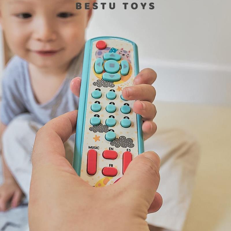 宝宝电视遥控器仿真儿童婴儿教益智按键音乐玩具9-12个月男孩女!