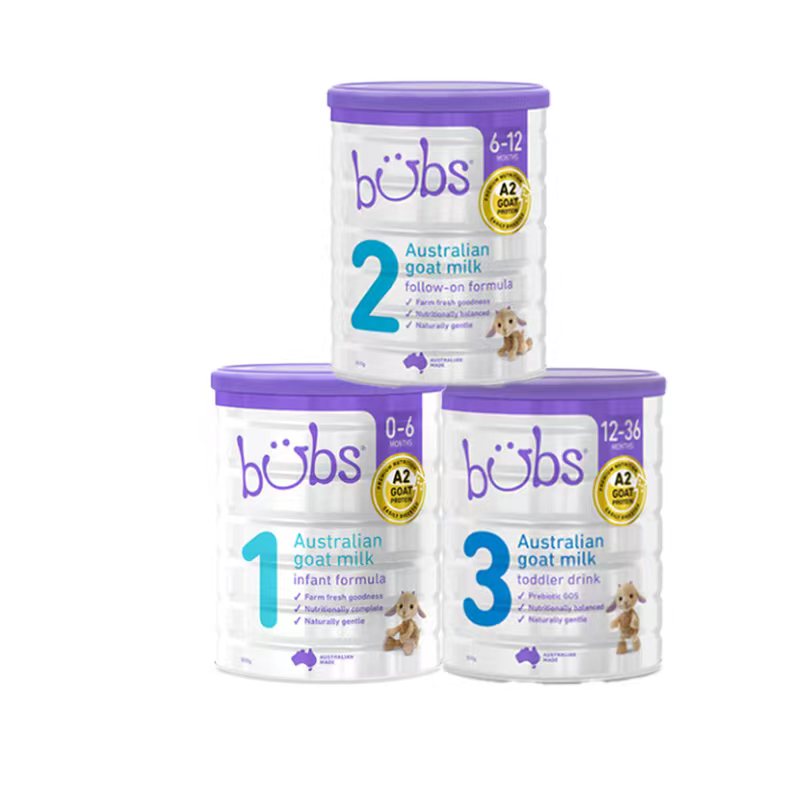 澳洲Bubs贝臻A2蛋白羊奶粉婴幼儿童宝宝1段2段3段 双益组合