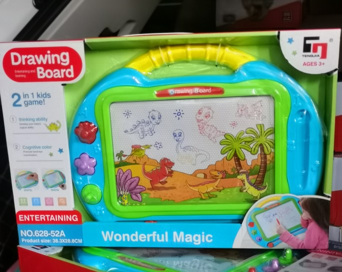 儿童磁性画板628－52家用幼儿写字板一岁宝宝2涂鸦3玩具画写板大