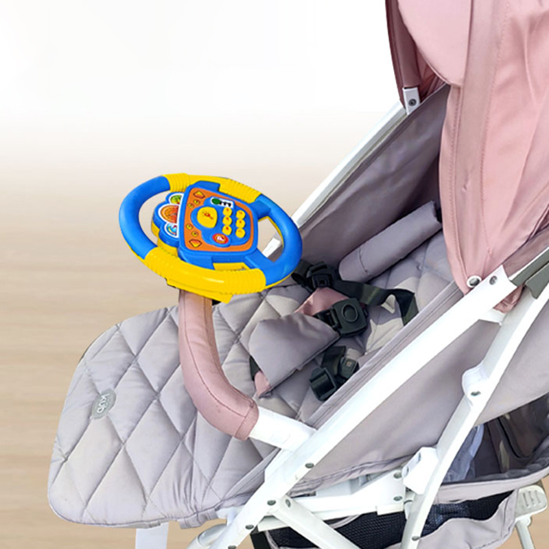 儿童方向盘婴儿车玩具宝宝早教模拟小汽车驾驶推车婴儿遛娃神器