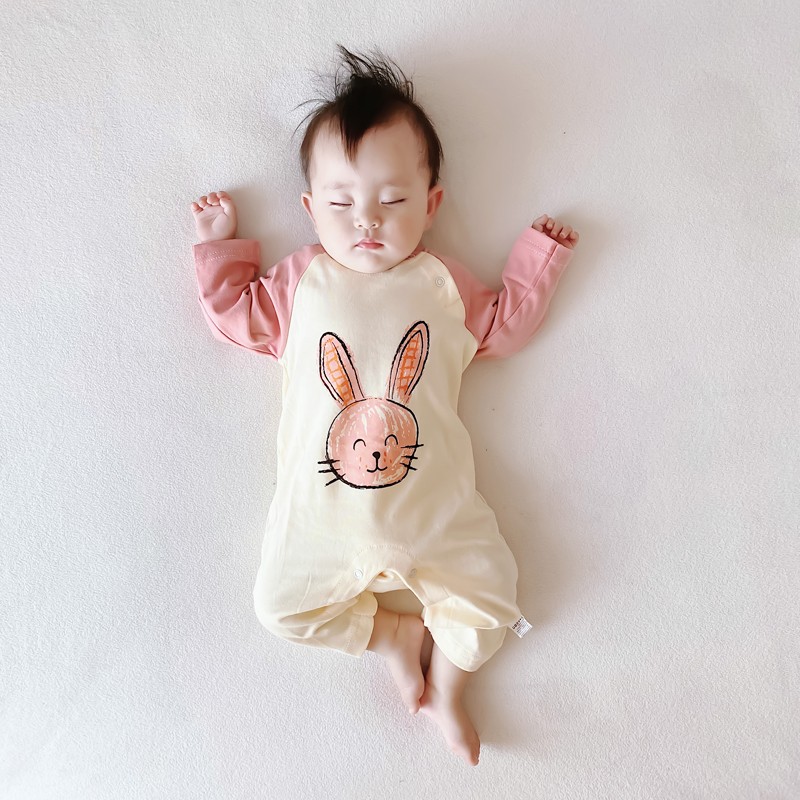 新生婴儿衣服春装0-6个月男3女宝宝春秋款连体衣超萌可爱外出衣服