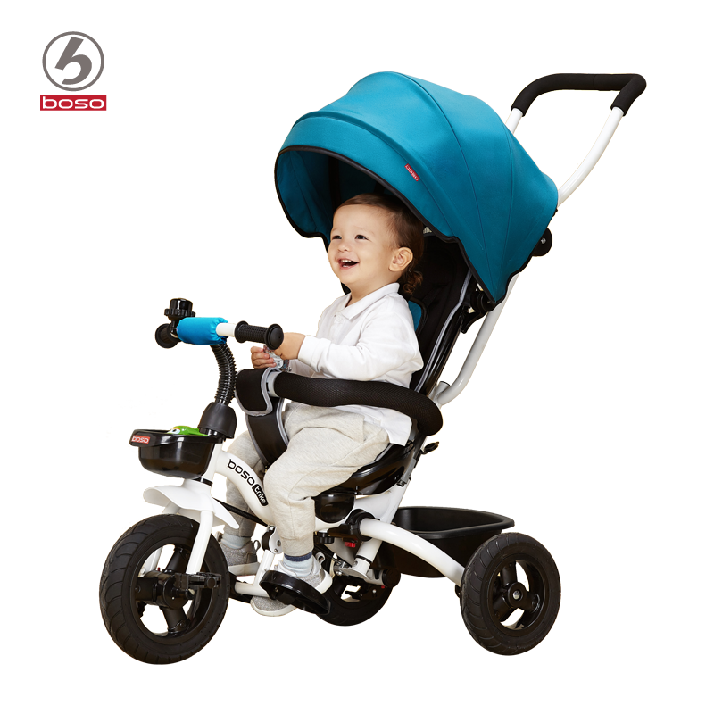 定制宝仕婴幼儿童三轮车脚踏车1-3周岁折叠小车子婴儿手推车宝宝
