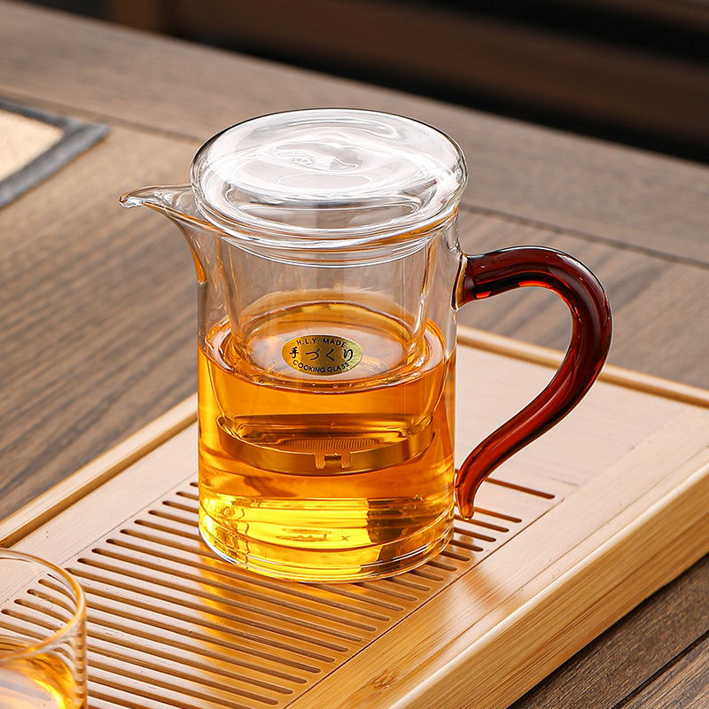 梓童红茶泡茶杯玻璃加厚公道杯子绿茶耐高温冲茶器泡茶壶功夫茶具