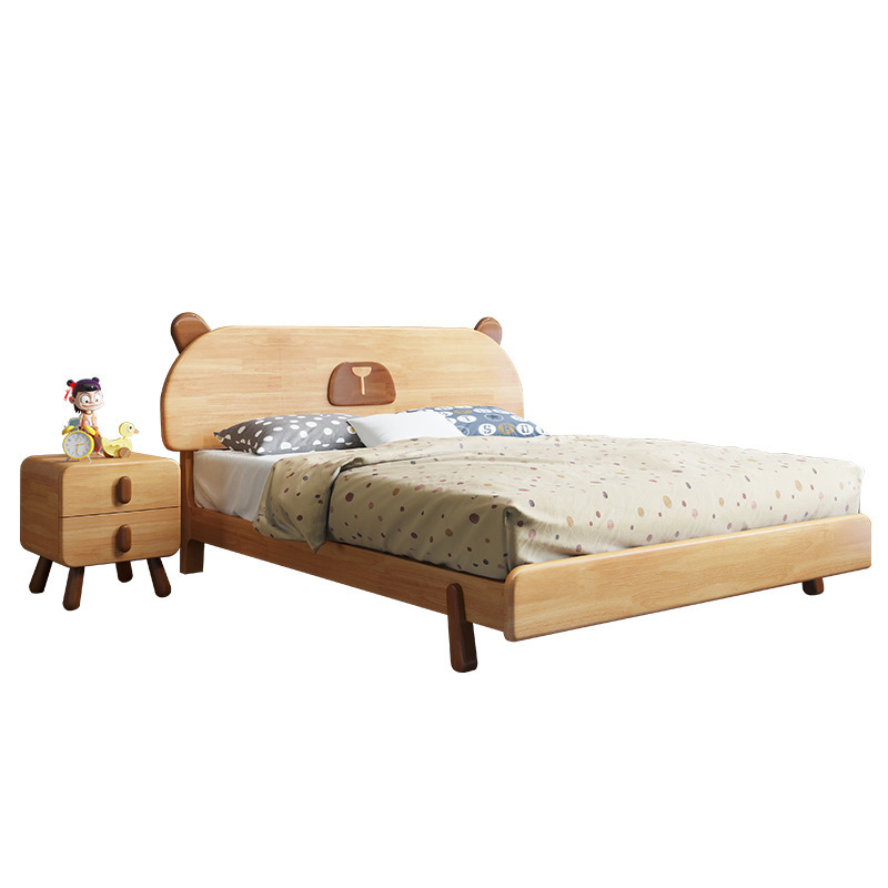 急速发货儿童实木床 北欧风儿童实木床 1.5米1.2米实木单人儿童床