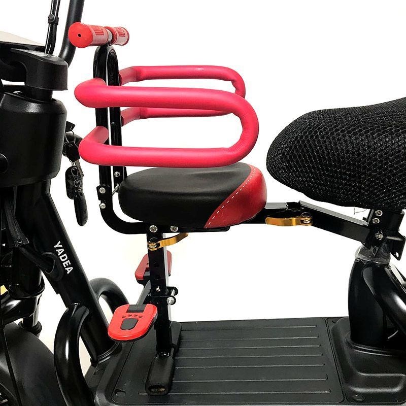宝宝婴儿车踏板车电动自行车电瓶车可椅坐前置折叠儿童安全座椅座