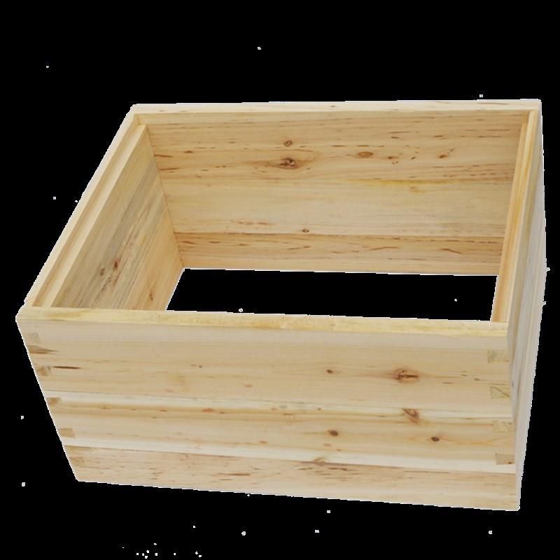 蜂箱继箱圈26中蜂浅继箱煮蜡杉木七框7框十框标准意蜂蜜蜂2个