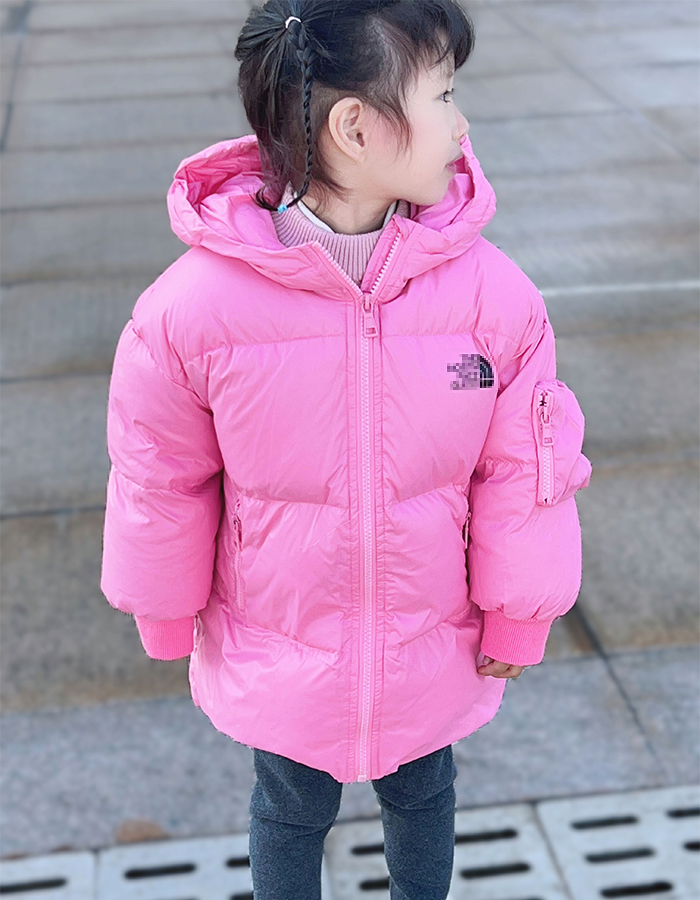 女童羽绒服2023新款洋气韩版婴儿童一岁女宝宝冬装中长款保暖外套