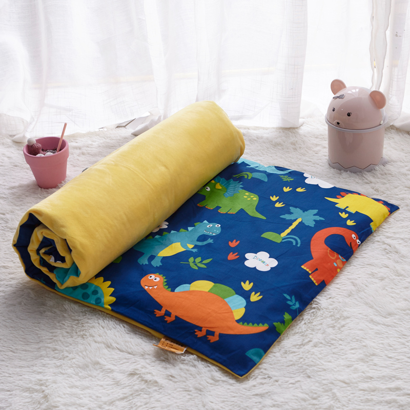 幼儿园床垫子棉加绒垫套儿童床褥四季宝宝床午睡婴儿床丝绵垫芯