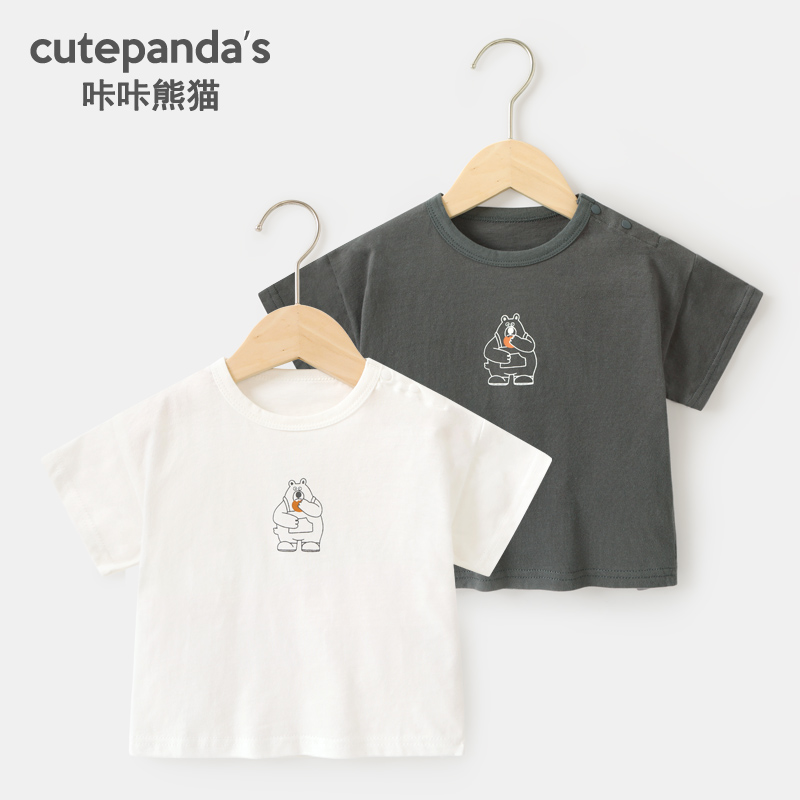 婴儿衣服休闲短袖T恤夏装男童女童宝宝儿童小童夏季半袖上衣Y8440