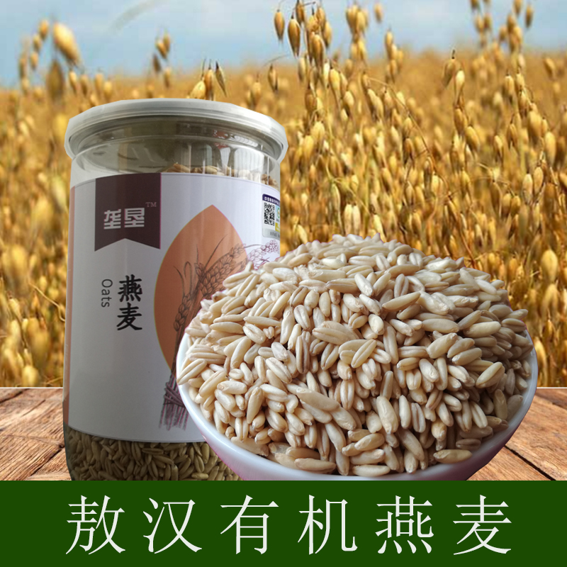 有机燕麦米内蒙古农家自产五谷杂粮粗粮550g有机新鲜裸燕麦生莜麦