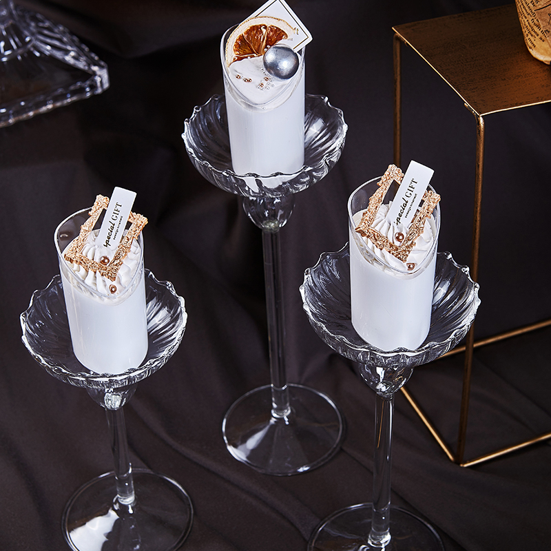 法式婚礼摆台甜品台套件玻璃展示架子生日蛋糕盘亚克力下午茶托盘