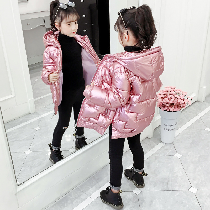 女童冬装棉袄2021新款女孩中大童夹棉洋气加绒加厚保暖棉服外套12