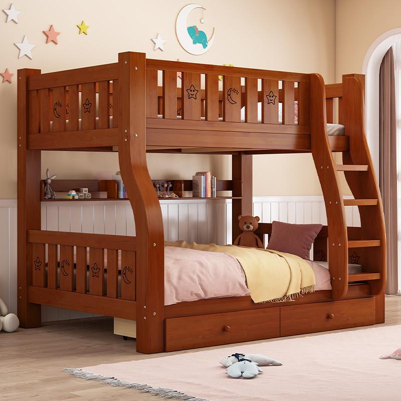 上下铺双层床实木高低床双层床成人子母床双人床小户型儿童上厂家