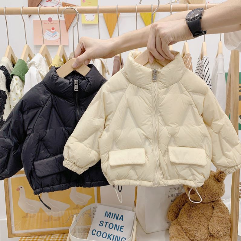 6一12月婴儿冬装羽绒服外套冬季轻薄棉服儿童厚洋气小童宝宝棉衣