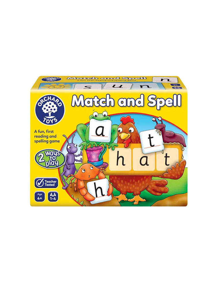 Orchard Toys配对和拼写儿童早教认知字母识别单词构建益智玩教具