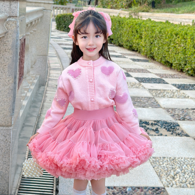 法国女童tutu裙夏季宝宝公主半身裙洋气儿童兔兔裙婴儿蓬蓬裙套装