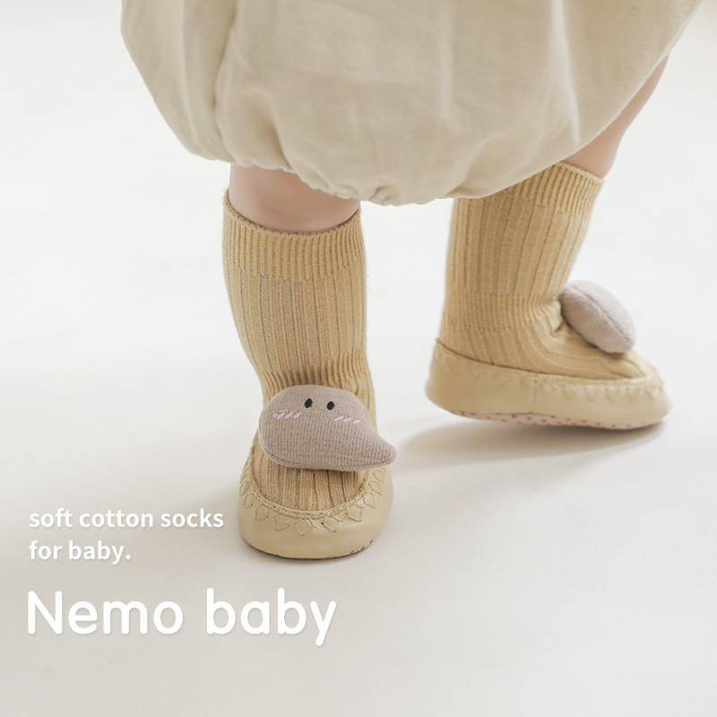 新款宝宝地板袜春秋款室内防滑新生男女儿童0-12月步前鞋婴儿袜子