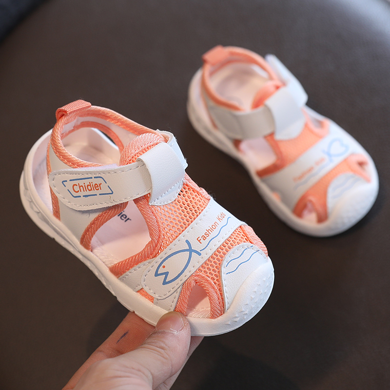 宝宝凉鞋儿童夏季婴儿男女学步鞋软底防滑机能鞋子1小童0一3岁2网