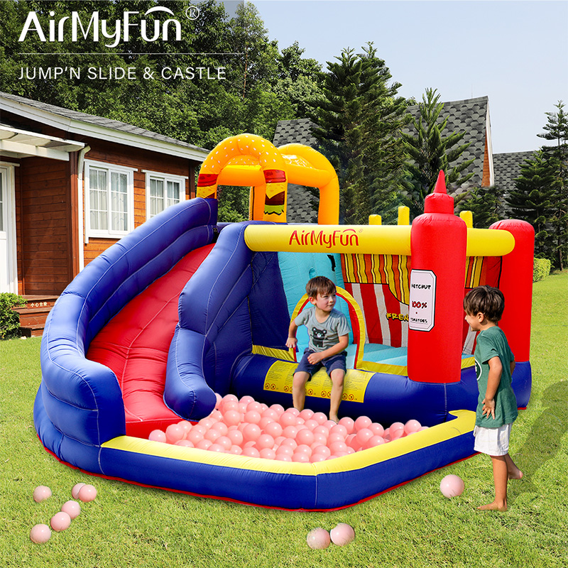 AirMyFun薯条充气城堡室内小型户外儿童蹦床宝宝室淘气城乐园玩具
