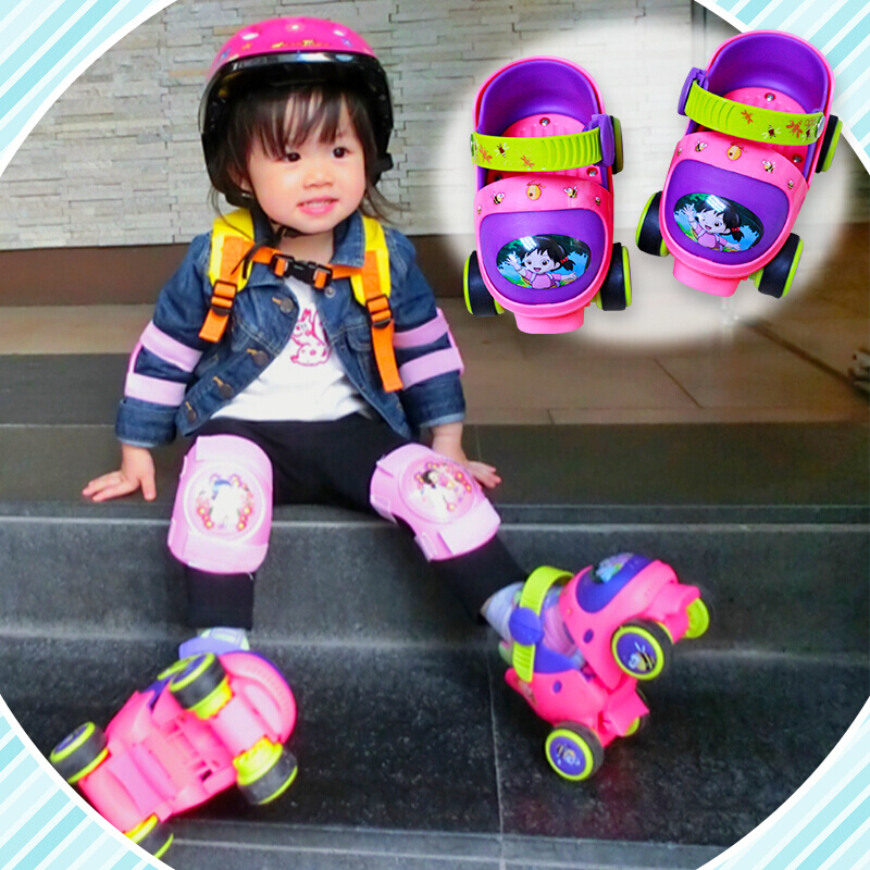 岁3儿童轮滑鞋套装男童冰鞋男滑冰女宝宝玩具2旱冰女童溜冰