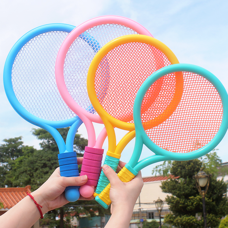 宝宝羽毛球拍玩具室内运动3-5岁7男女亲子互动幼儿园儿童网球套装