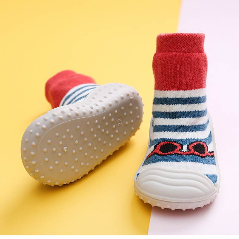 6一12月婴儿鞋秋2岁宝宝鞋子幼儿园室内软底地板袜防滑隔凉走路袜