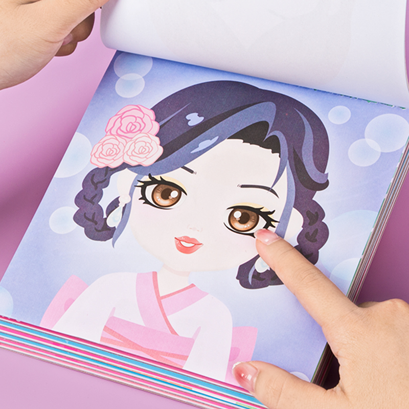 贴纸书儿童女孩玩具公主换装贴纸3到6岁以上贴贴画专注力宝宝益智