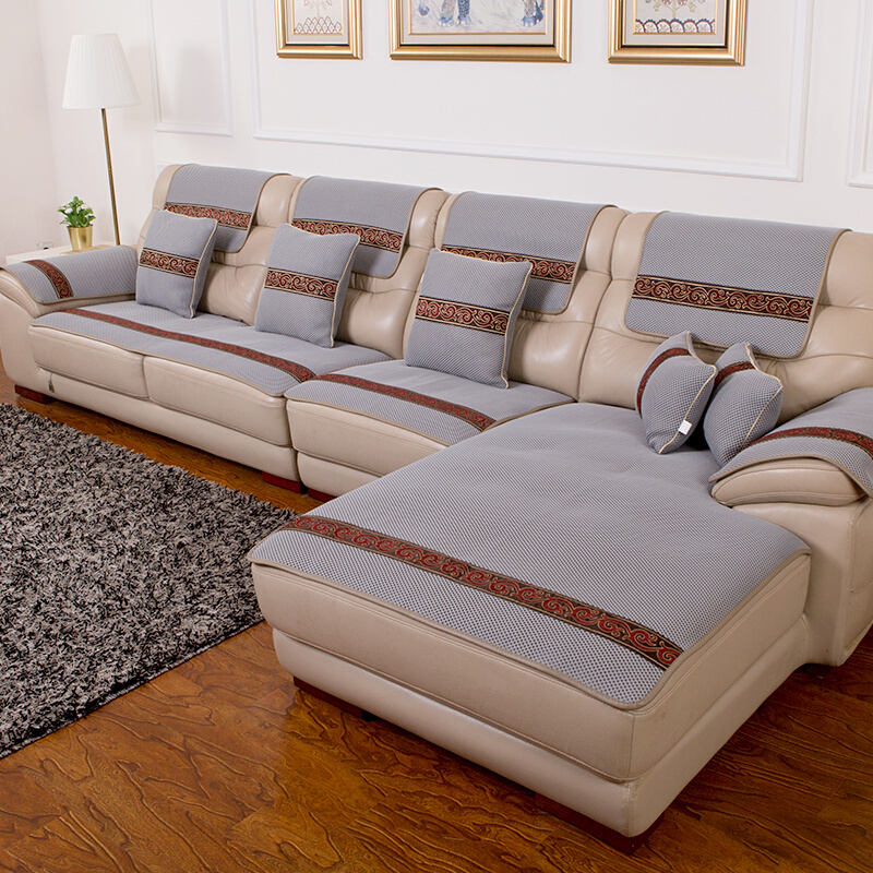 欣雨禾皮沙发垫冬季沙发坐垫欧式客厅布艺沙发套简约现代定制