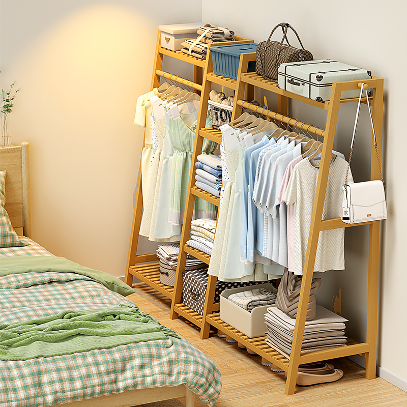 衣柜简易组装木头衣橱落地家用衣柜收纳柜简易实木储物宿舍儿童经