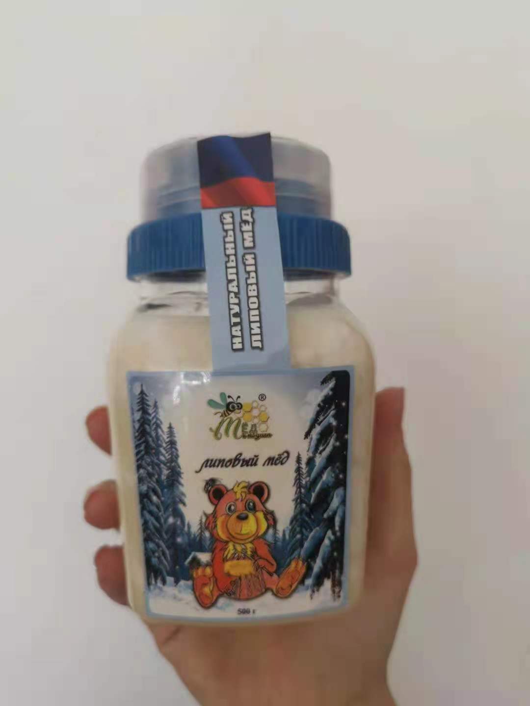 俄罗斯野生天然椴树蜜进口蜂蜜纯正儿童椴树结晶雪蜜