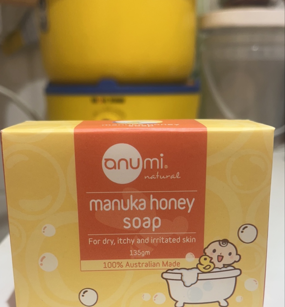 进口商品澳洲麦卢卡蜂蜜香皂婴儿香皂洗澡沐浴皂anumi 两块装