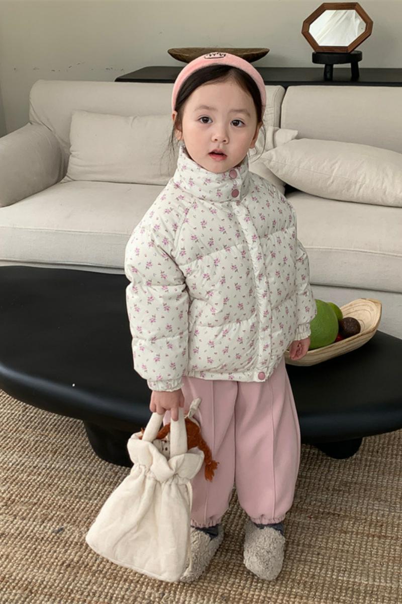 甜茶妈女童韩系90白鸭绒羽绒服儿童小众韩版羽绒面包服