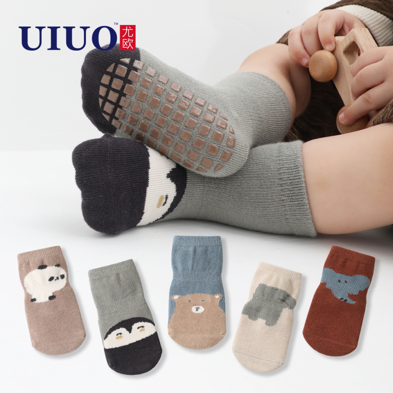 宝宝地板袜春秋薄款婴儿袜子儿童中筒袜防滑隔凉新生儿室内学步袜