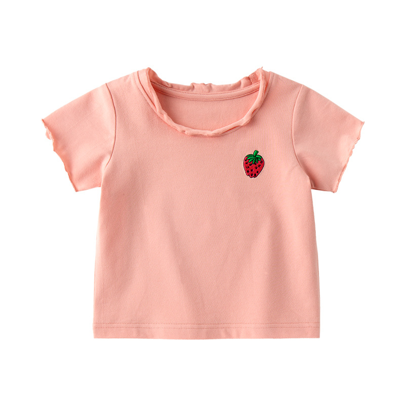 女宝宝短袖t恤0男小童上衣婴儿童装1纯棉2女童半袖3岁夏季夏装潮