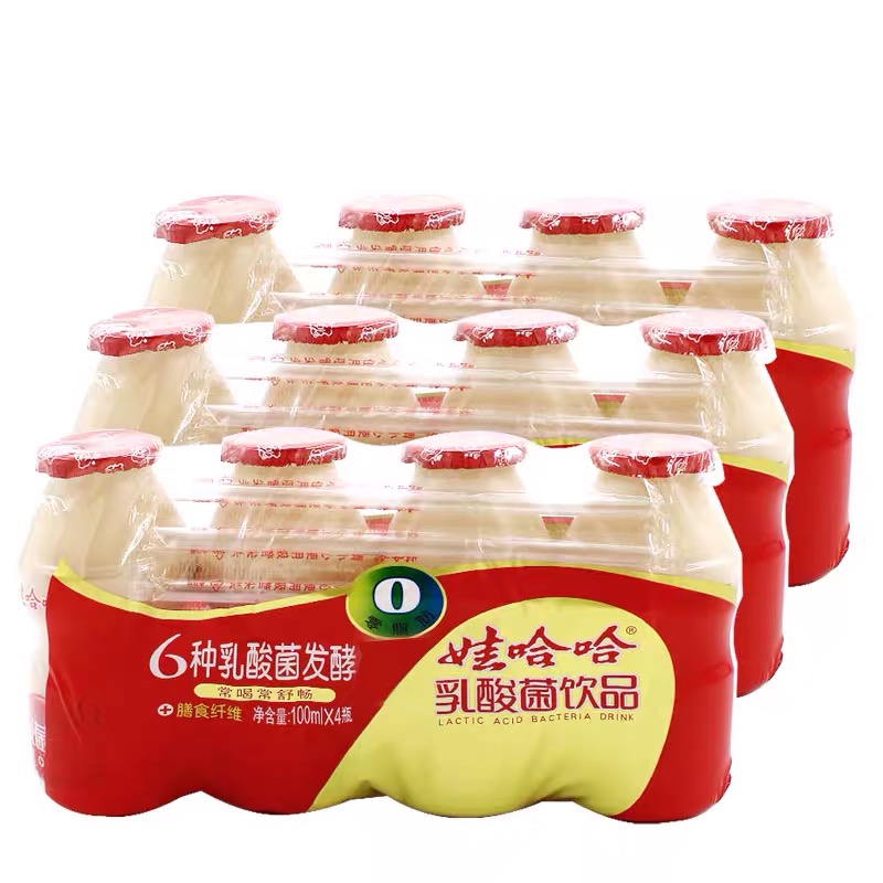 娃哈哈乳酸菌饮品零脂肪100ml小瓶8*40瓶装儿童早餐酸奶饮品整箱